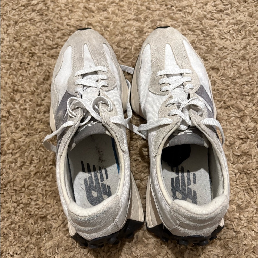 New Balance White and Gray Athletic Shoes